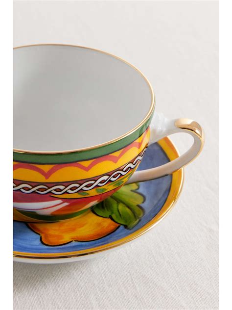 tasse a cafe dolce gabbana|DOLCE&GABBANA Printed porcelain tea cup and .